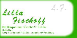 lilla fischoff business card